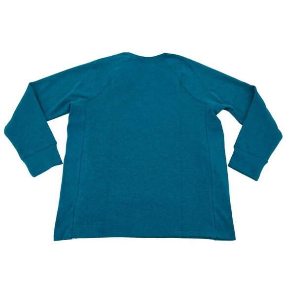 Kirkland Women's Teal Cozy Fleece Pullover Sweater / Size Small - Picture 2 of 2